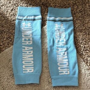 Unisex Under Armour Light Blue & White Leg Warmers
